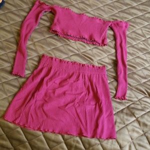 Cute Red Mini and Crop